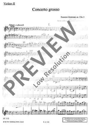 Geminiani, Francesco: Concerto grosso E minor op. 3/3