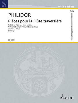 Philidor, François: Pièces pour la Flûte traversière