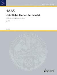 Haas, Joseph: Heimliche Lieder der Nacht op. 54