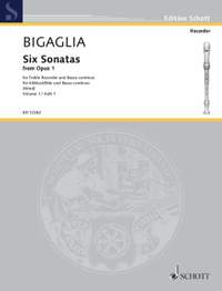 Bigaglia, Diogenio: Six Sonatas op. 1