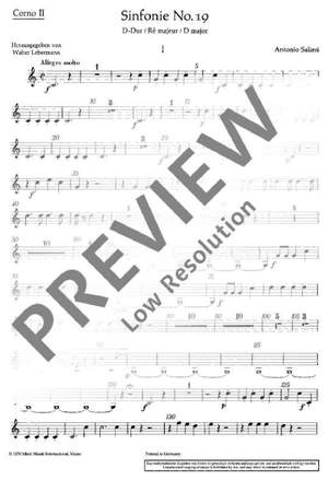 Salieri, Antonio: Symphony No. 19 D Major