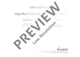 Keetman, Gunild / Orff, Carl: Argraffiad Cymraeg Band 1