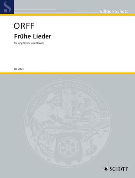 Orff, Carl: Frühe Lieder