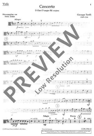 Torelli, Giuseppe: Concerto D major G 9