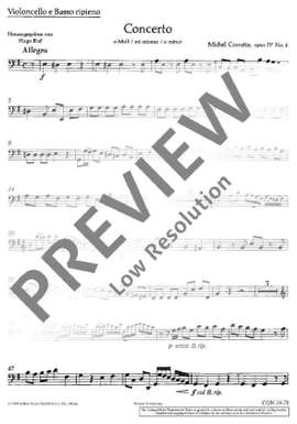Corrette, Michel: Concerto E minor op. 4/6