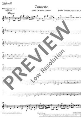 Corrette, Michel: Concerto E minor op. 4/6