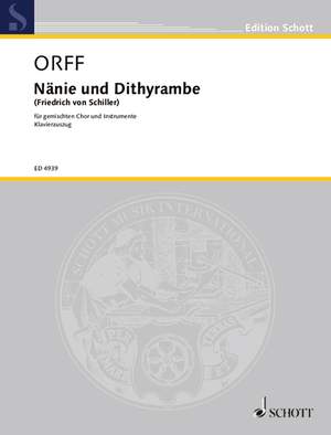 Orff, Carl: Nänie und Dithyrambe