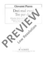 Piazza, Giovanni: Three times two Product Image
