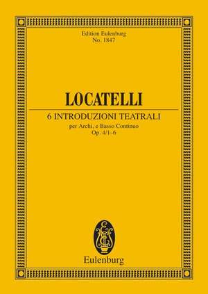 Locatelli, Pietro Antonio: 6 Introduzioni teatrali Band 1 op. 4/1-6