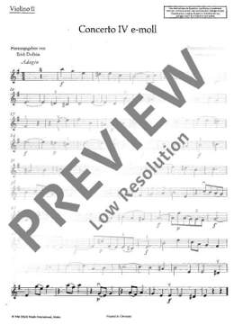 Durante, Francesco: Concerto IV E minor