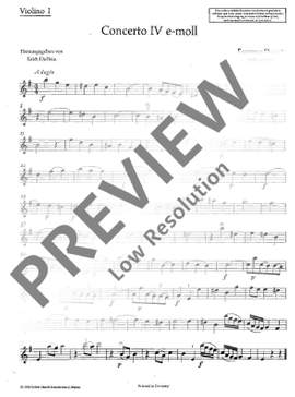 Durante, Francesco: Concerto IV E minor