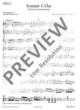 Schroeter, Johann Samuel: Concerto C Major op. 3/3
