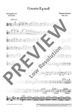 Durante, Francesco: Concerto II G Minor