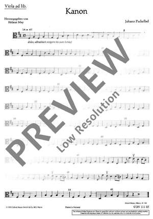 Pachelbel, Johann: Canon D major