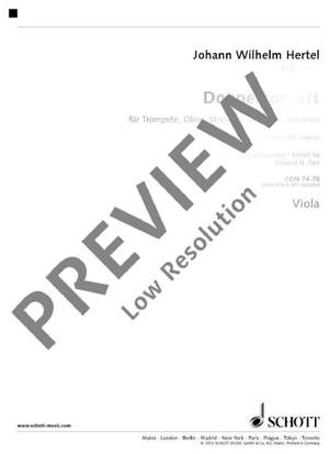 Hertel, Johann Wilhelm: Double Concerto E flat Major