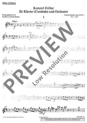 Stamitz, Johann Wenzel Anton: Concert D major op. 10/1
