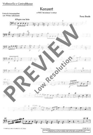 Benda, Georg: Concerto E minor