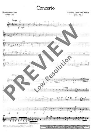 Dall'Abaco, Evaristo Felice: Concerto G minor op. 2/5