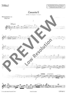 Corrette, Michel: Concerto II A Major