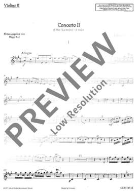Corrette, Michel: Concerto II A Major