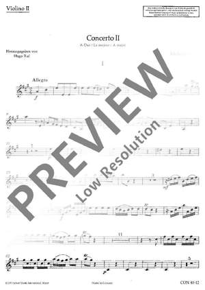 Corrette, Michel: Concerto II A Major