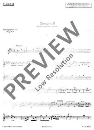 Corrette, Michel: Concerto II A Major