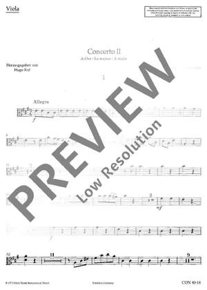 Corrette, Michel: Concerto II A Major