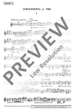 Szelényi, István: Sinfonietta a tre