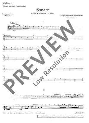 Boismortier, Joseph Bodin de: Sonata A minor op. 34/6