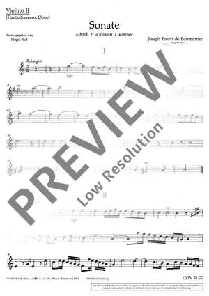 Boismortier, Joseph Bodin de: Sonata A minor op. 34/6