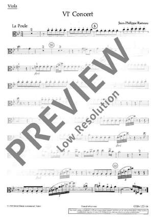 Rameau, Jean-Philippe: VI. Concert