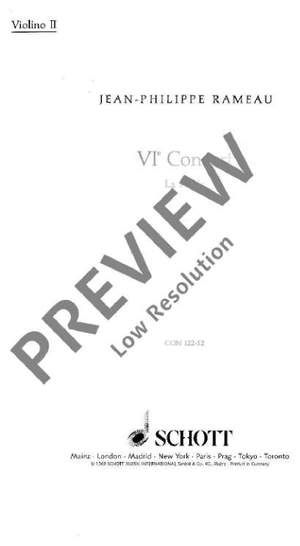 Rameau, Jean-Philippe: VI. Concert
