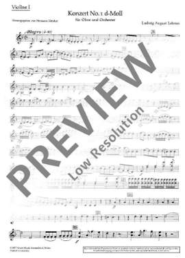Lebrun, Ludwig August: Concerto No. 1 D minor