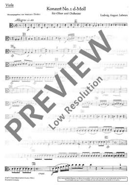 Lebrun, Ludwig August: Concerto No. 1 D minor