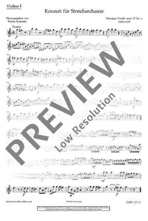 Torelli, Giuseppe: Concerto G Major op. 6/1
