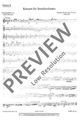 Torelli, Giuseppe: Concerto G Major op. 6/1