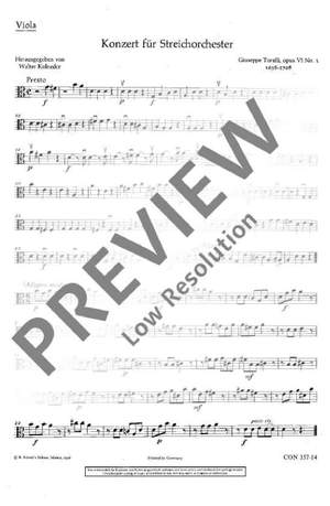 Torelli, Giuseppe: Concerto G Major op. 6/1