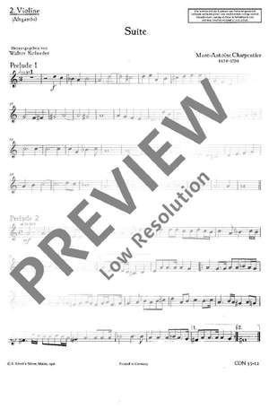 Charpentier, Marc-Antoine: Suite D Minor