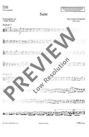 Charpentier, Marc-Antoine: Suite D Minor