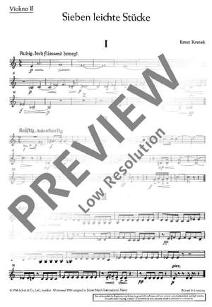 Křenek, Ernst: 7 Easy Pieces