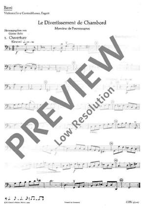 Lully, Jean-Baptiste: Le Divertissement de Chambord