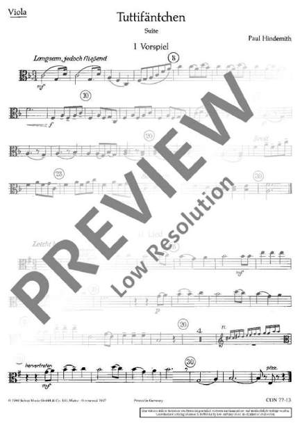 Hindemith, Paul: Tuttifäntchen