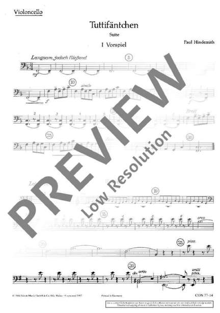 Hindemith, Paul: Tuttifäntchen