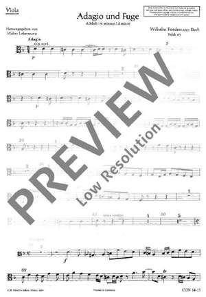 Bach, Wilhelm Friedemann: Adagio and Fugue D minor Falck 65