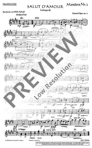 Elgar, Edward: Salut d'amour op. 12/3