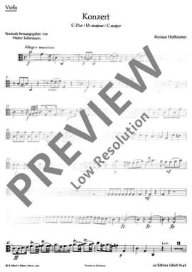 Hofstetter, Roman: Concerto C Major