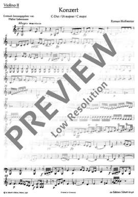 Hofstetter, Roman: Concerto C Major