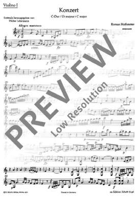 Hofstetter, Roman: Concerto C Major