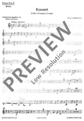 Hofstetter, Roman: Concerto C Major
