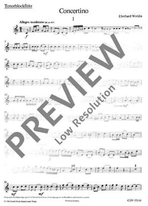 Werdin, Eberhard: Concertino